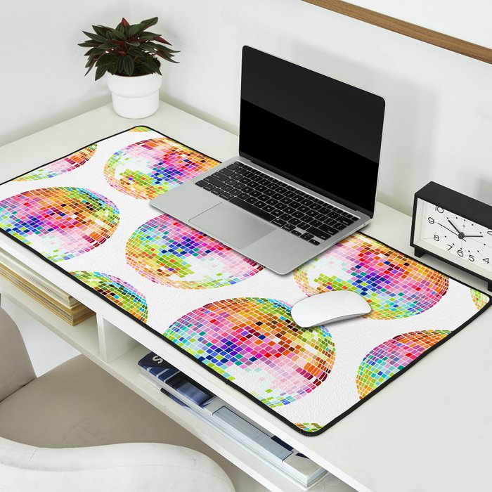 Disco Ball â Rainbow Desk Mat Gallery Image 2