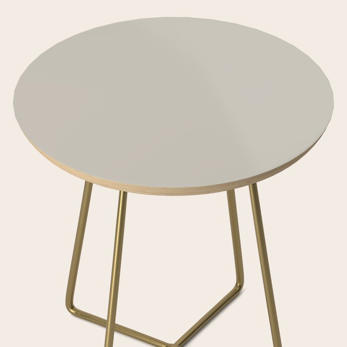 Agreeable Gray light neutral solid color  Side Table Gallery Image 2