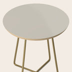 Agreeable Gray light neutral solid color  Side Table Gallery Image 2