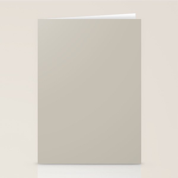 Agreeable Gray light neutral solid color  Stationery Card Gallery Image 2