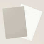 Agreeable Gray light neutral solid color  Stationery Card Gallery Image 2