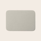 Agreeable Gray light neutral solid color  Bath Mat Gallery Image 1
