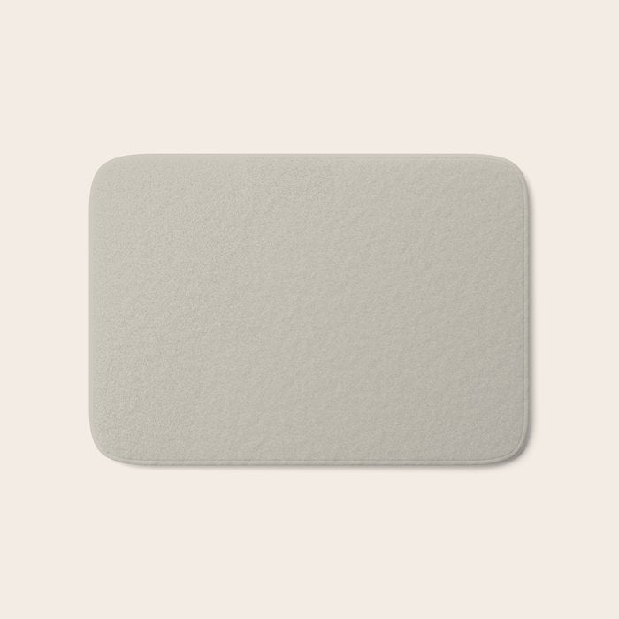 Agreeable Gray light neutral solid color  Bath Mat Gallery Image 1