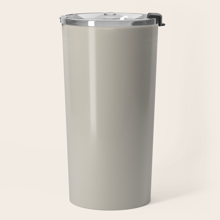 Agreeable Gray light neutral solid color  Travel Mug Gallery Image 2