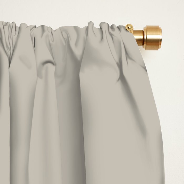 Agreeable Gray light neutral solid color  Window Curtain Gallery Image 2