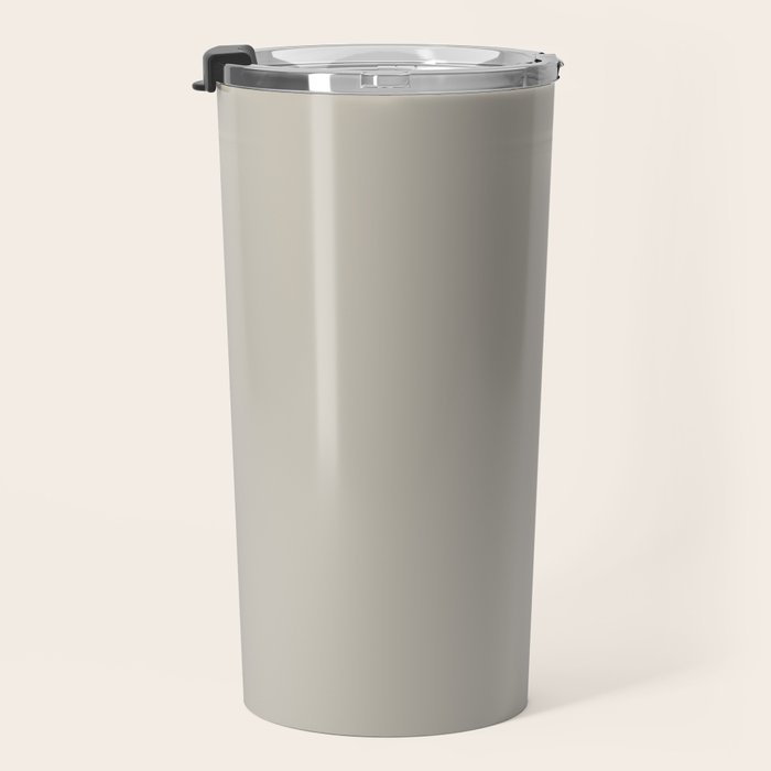 Agreeable Gray light neutral solid color  Travel Mug Gallery Image 3