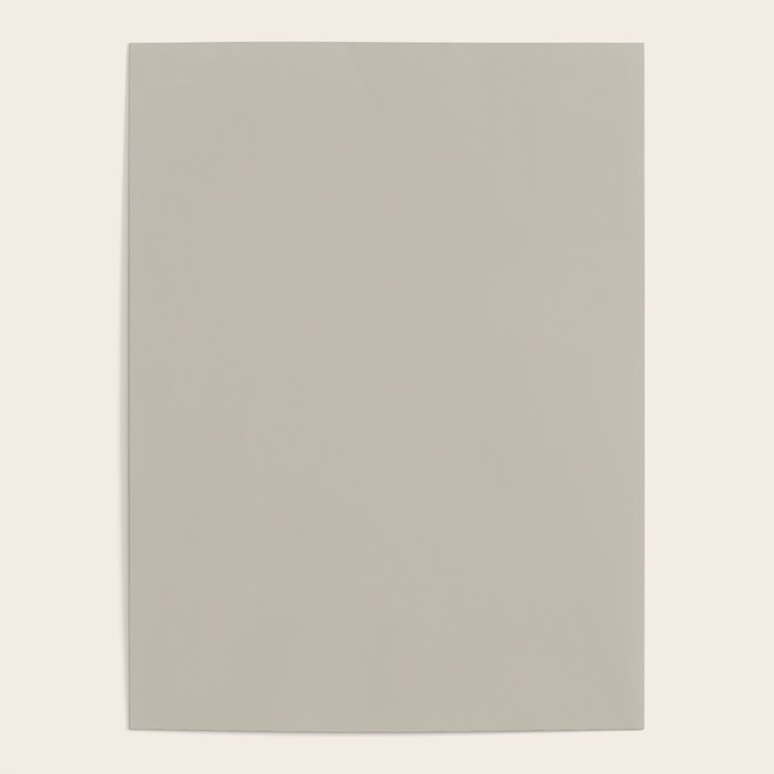 Agreeable Gray light neutral solid color  Poster Gallery Image 4