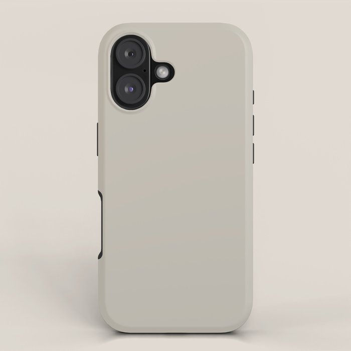 Agreeable Gray light neutral solid color  iPhone Case Gallery Image 1