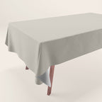 Agreeable Gray light neutral solid color  Tablecloth Gallery Image 1