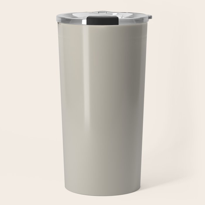 Agreeable Gray light neutral solid color  Travel Mug Gallery Image 1