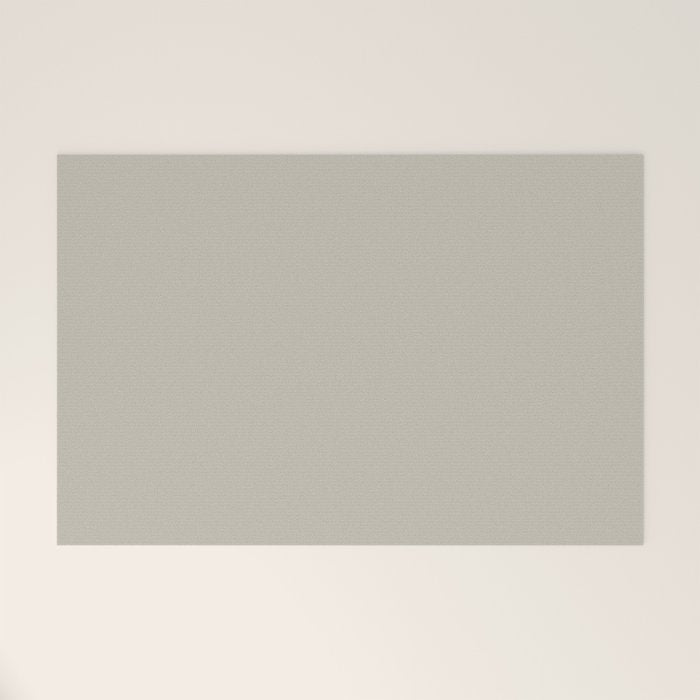 Agreeable Gray light neutral solid color  Welcome Mat Gallery Image 1