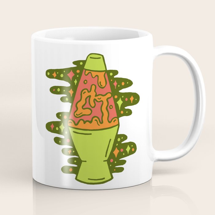 Lit Lava Lamp in Orange Coffee Mug Gallery Image 1