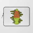 Lit Lava Lamp in Orange Laptop Sleeve Gallery Image 1