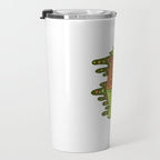 Lit Lava Lamp in Orange Travel Mug Gallery Image 3