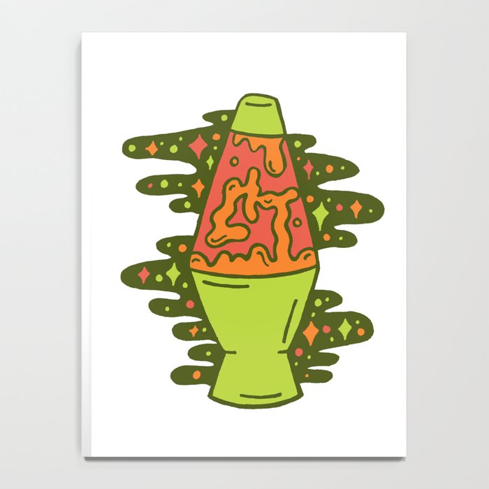 Lit Lava Lamp in Orange Notebook Gallery Image 4