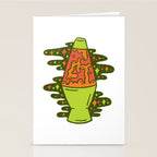 Lit Lava Lamp in Orange Stationery Card Gallery Image 2