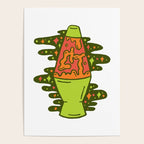 Lit Lava Lamp in Orange Poster Gallery Image 4