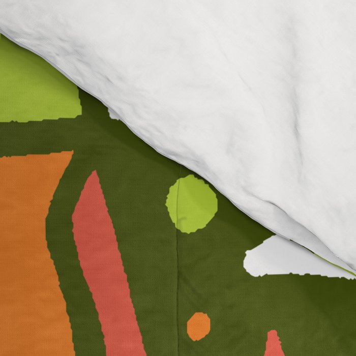 Lit Lava Lamp in Orange Comforter Gallery Image 4