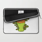 Lit Lava Lamp in Orange Laptop Sleeve Gallery Image 2