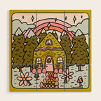Taurus Gingerbread House Wood Wall Art Gallery Image 1