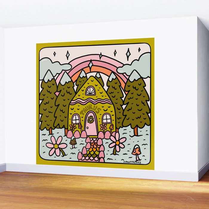 Taurus Gingerbread House Wall Mural Gallery Image 2