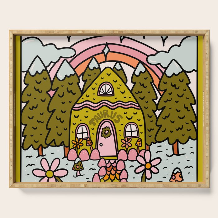 Taurus Gingerbread House Serving Tray Gallery Image 1