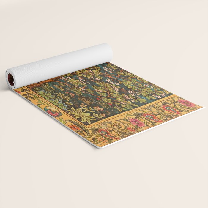 William Morris Tree Of Life,No, 02. Yoga Mat Gallery Image 2