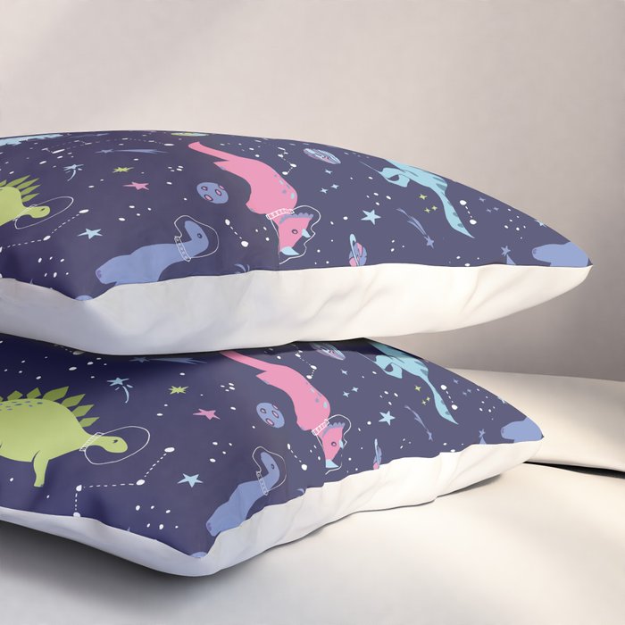 Dinosaurs in Space Pillow Sham Gallery Image 3