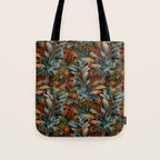 Tropical Night Garden Multicolor Tote Bag Gallery Image 1