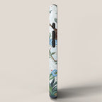 Chinoiserie Aqua Peacock Floral & William Morris Art iPhone Case Gallery Image 2
