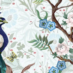 Chinoiserie Aqua Peacock Floral & William Morris Art Coffee Mug Gallery Image 2