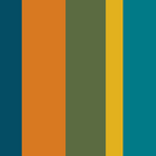 Vertical Stripe Pattern in Moroccan Teal Blue Orange Green Mustard Coffee Mug Gallery Image 2