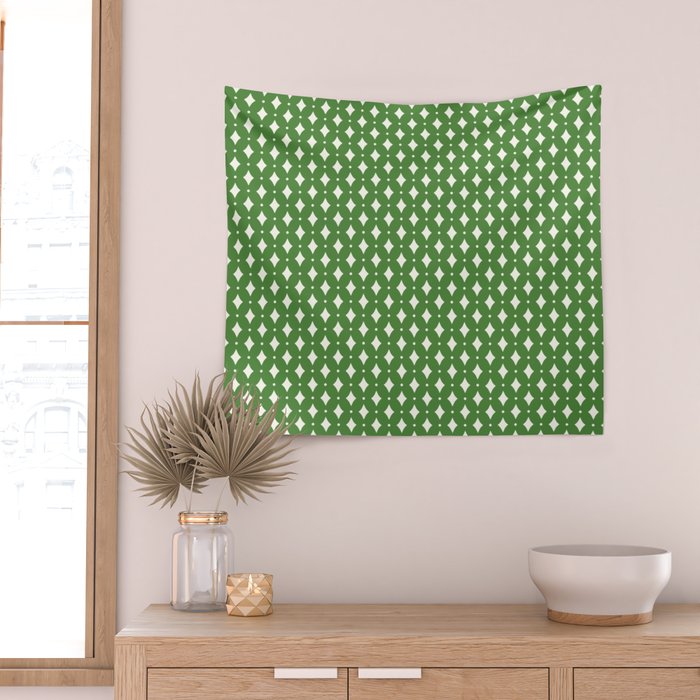 Vintage Stars XIX Kelly Green Wall Tapestry Gallery Image 2