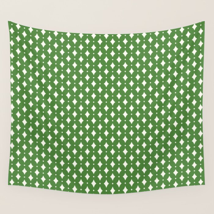 Vintage Stars XIX Kelly Green Wall Tapestry Gallery Image 4