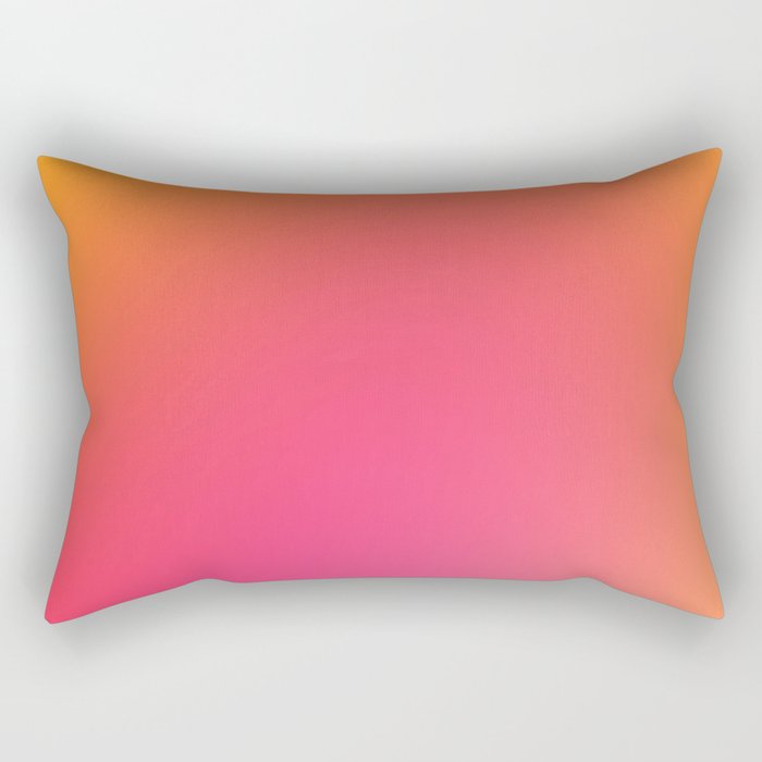 Glowy Orange And Pink Gradient Rectangular Pillow Gallery Image 1