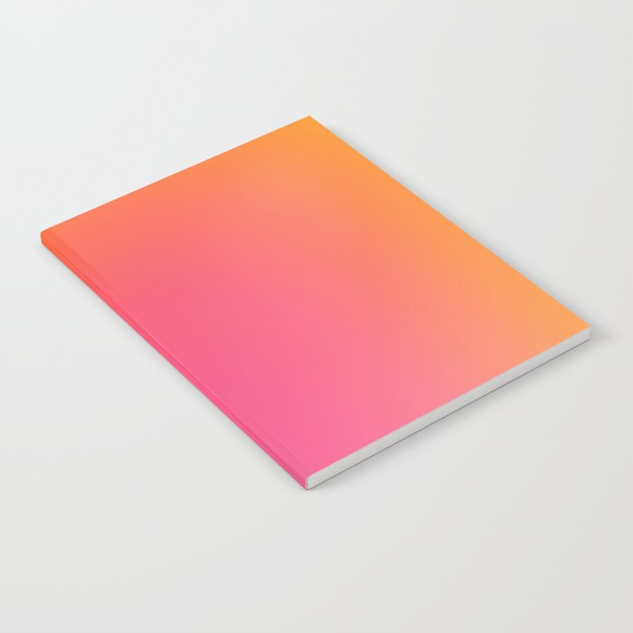 Glowy Orange And Pink Gradient Notebook Gallery Image 1