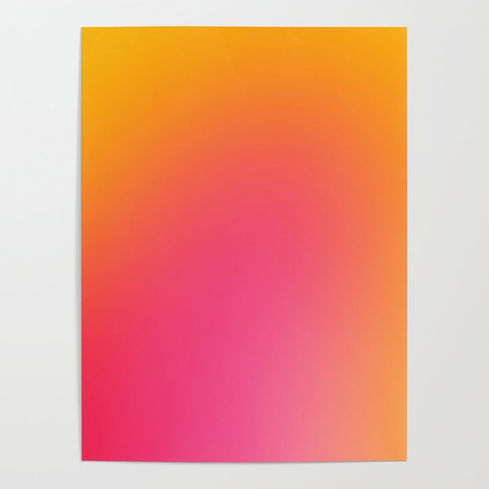 Glowy Orange And Pink Gradient Poster Gallery Image 4