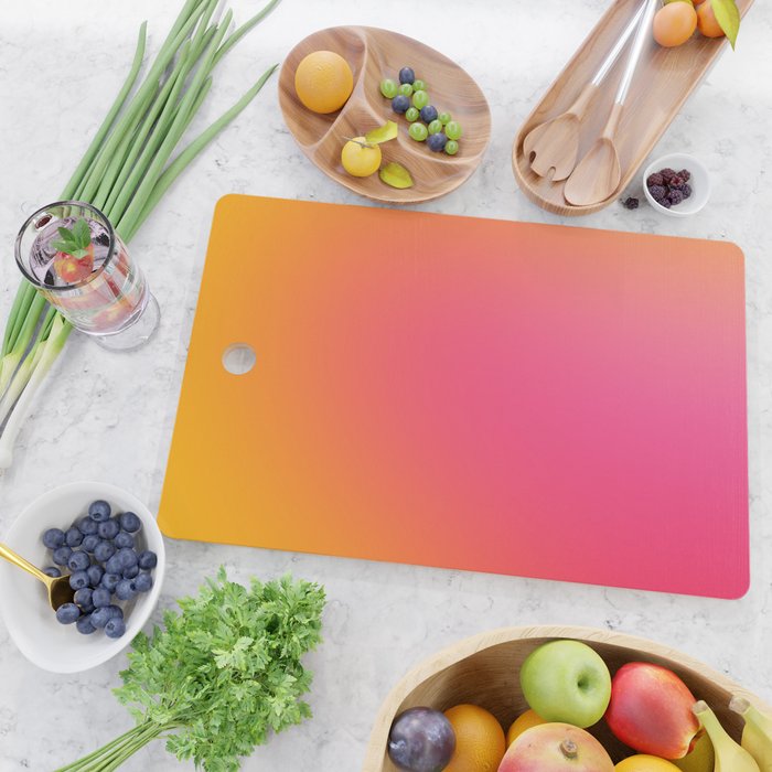 Glowy Orange And Pink Gradient Cutting Board Gallery Image 2