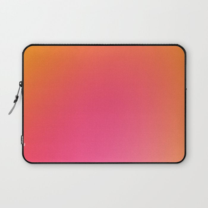Glowy Orange And Pink Gradient Laptop Sleeve Gallery Image 1
