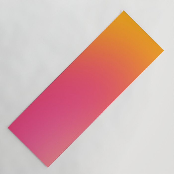 Glowy Orange And Pink Gradient Yoga Mat Gallery Image 1