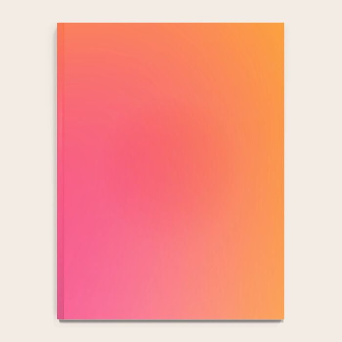 Glowy Orange And Pink Gradient Notebook Gallery Image 4
