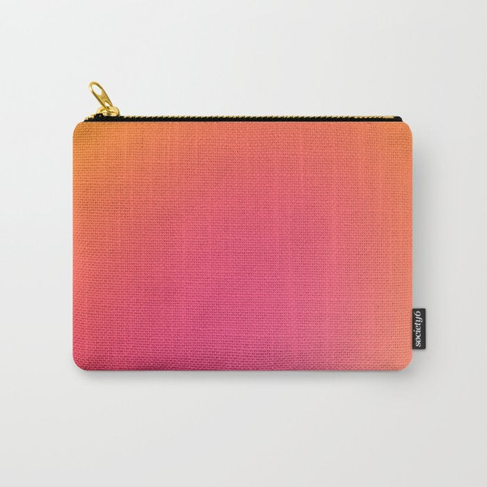 Glowy Orange And Pink Gradient Carry All Pouch Gallery Image 1