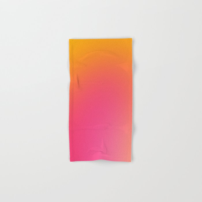 Glowy Orange And Pink Gradient Bath Towel Gallery Image 1
