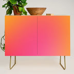 Glowy Orange And Pink Gradient Credenza Gallery Image 1