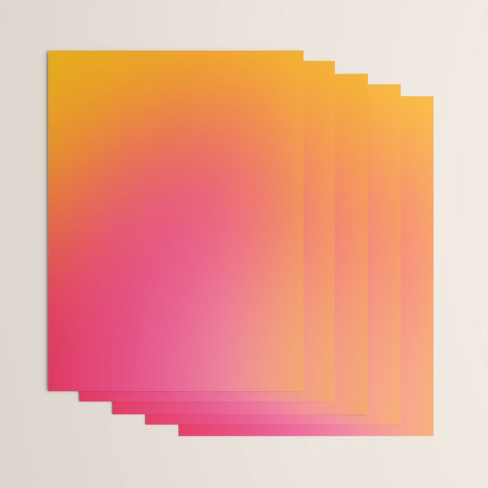 Glowy Orange And Pink Gradient Wrapping Paper Gallery Image 3