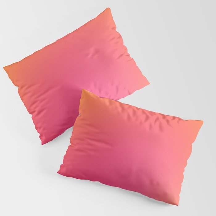 Glowy Orange And Pink Gradient Pillow Sham Gallery Image 3