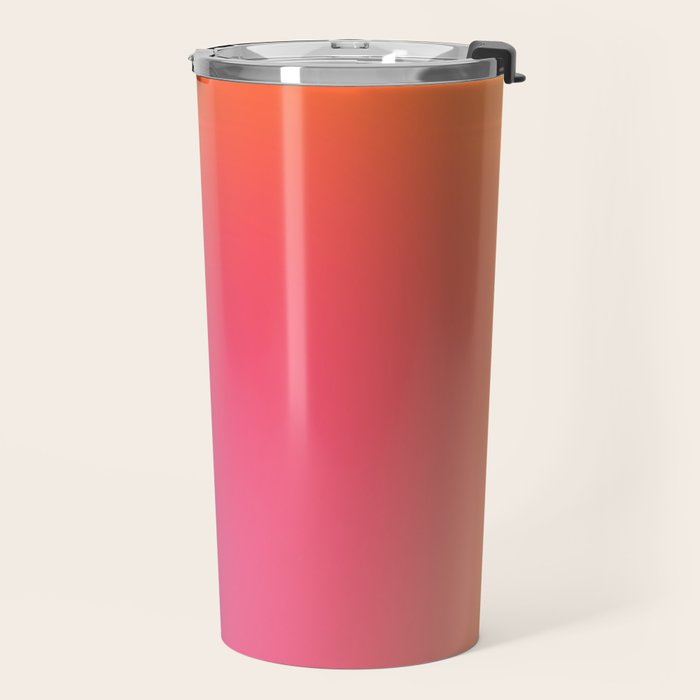 Glowy Orange And Pink Gradient Travel Mug Gallery Image 2