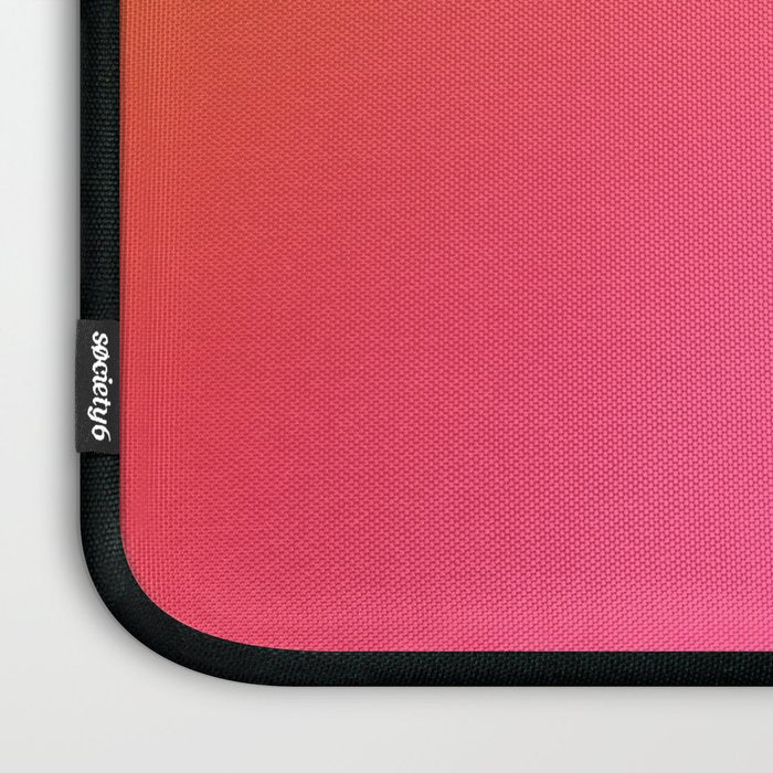 Glowy Orange And Pink Gradient Laptop Sleeve Gallery Image 3