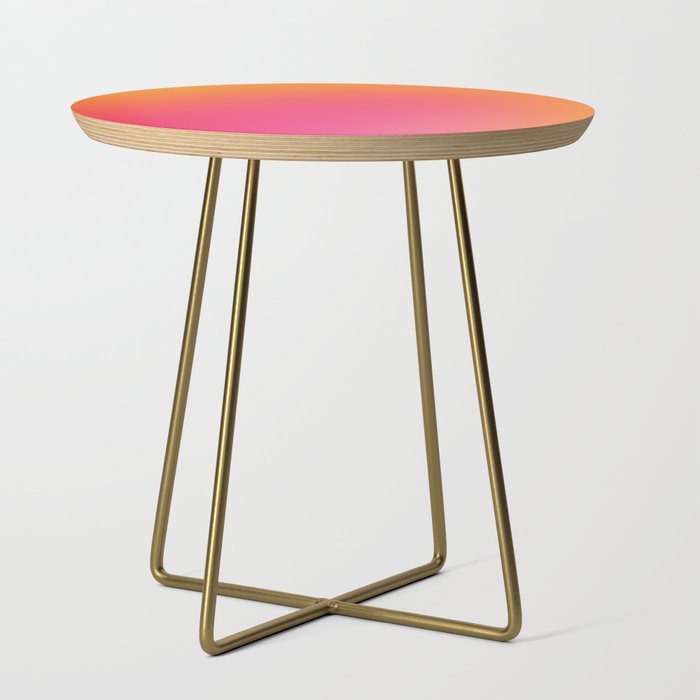 Glowy Orange And Pink Gradient Side Table Gallery Image 1
