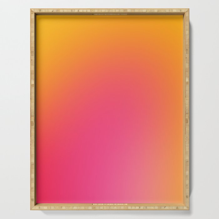 Glowy Orange And Pink Gradient Serving Tray Gallery Image 1